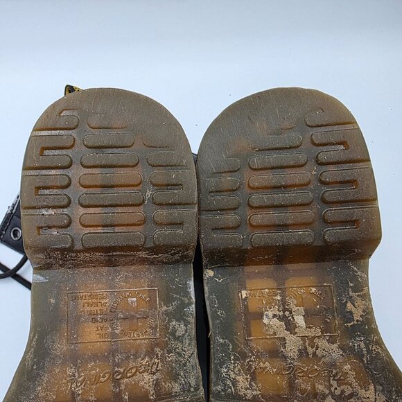 Dr. Martens Womens Size 6 Black Leather Combat Boots Casual Walking Outdoors - Picture 8 of 14